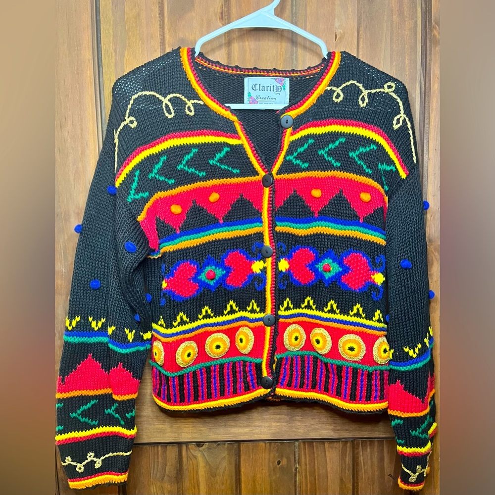 Vintage artsy cardigan